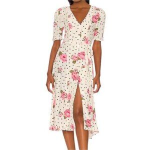 Revolve La Bambina Dress in Rose Print size small
